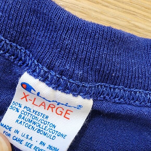 Vintage Champion Chicago Cubs Shirt Mens XL Blue MLB Baseball Tee 80s 1988 USA - Picture 5 of 10